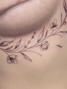 Floral tattoo by Bella at legendary tattoo