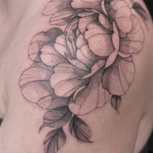 Floral tattoo by Bella at legendary tattoo