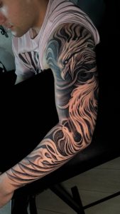 Best Phoenix tattoo by Henry Fuentes Las Vegas tattoo artist