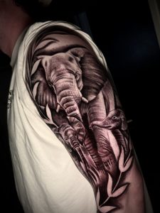 Best realism tattoo Henry Fuentes elephant tattoos
