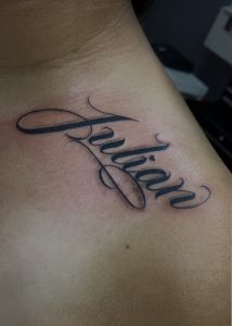 Lettering tattoo