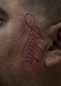Red letter tattoo