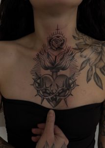 Sacred heart tattoo