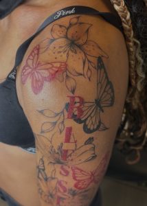 Fine line tattoo