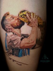Lionel Messi Tattoo BY Legendary Tattoos Las Vegas