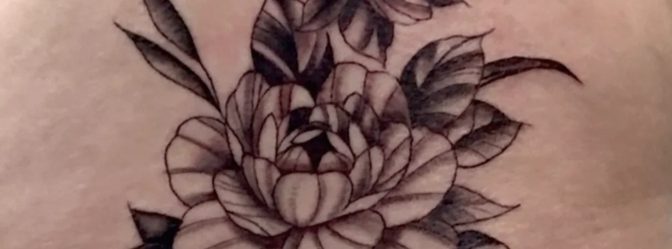 Floral Fine Line tattoo by Legendary Tattoos in Las Vegas